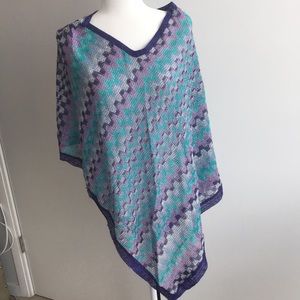 Missoni knit Poncho / cover up